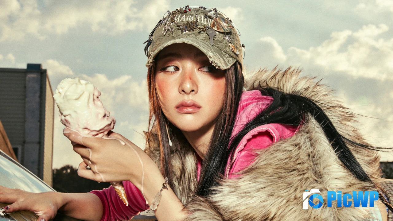 Huh Yunjin Hot (LE SSERAFIM) 4K PC Wallpaper