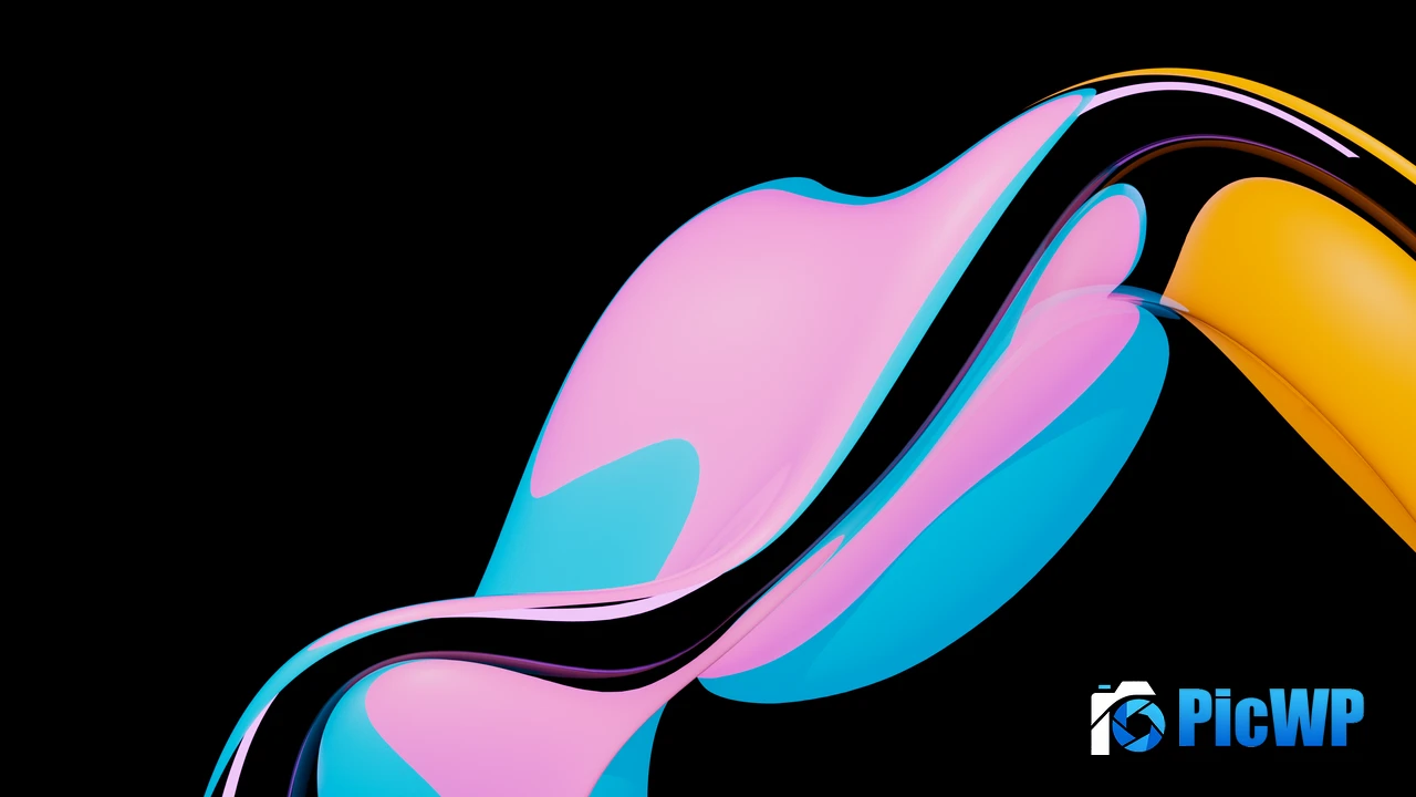 Black background Glossy 4K PC Wallpaper