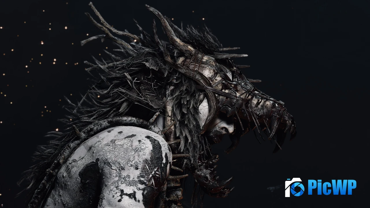 Senua's Saga Hellblade II Dark background 4K PC Wallpaper