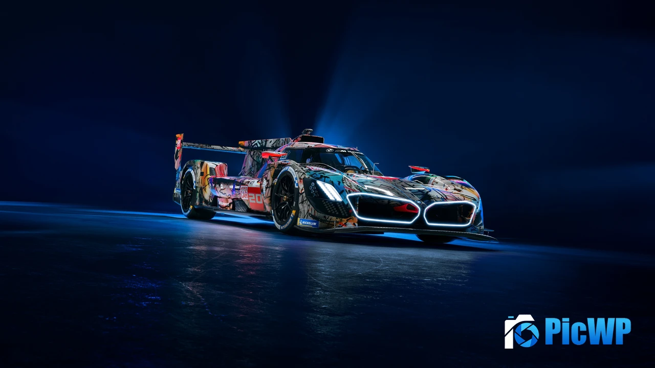 BMW Art car 4K PC Wallpaper