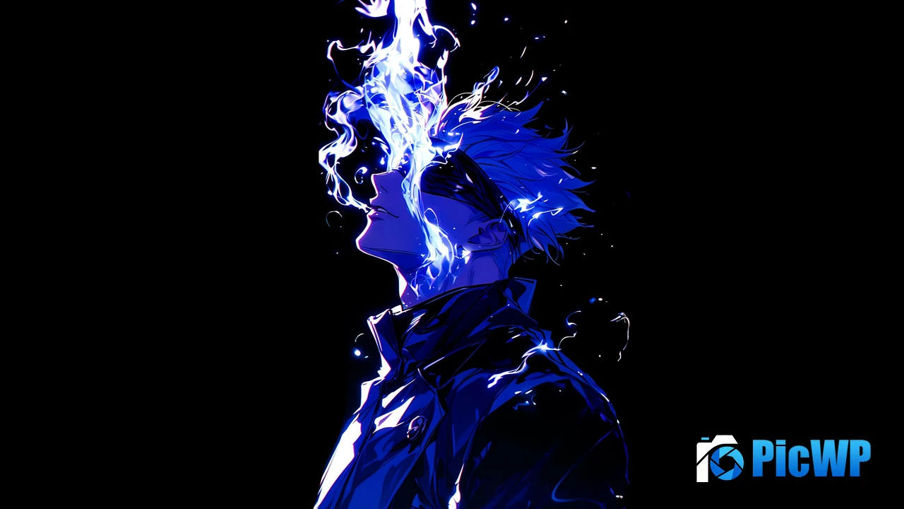 Satoru Gojo AMOLED Jujutsu Kaisen 4K PC Wallpaper
