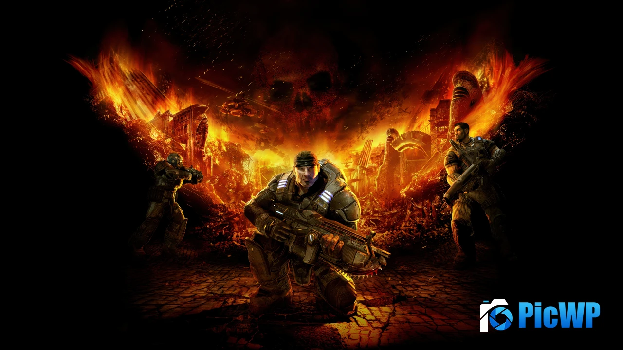 Gears of War Game Art 4K PC Wallpaper