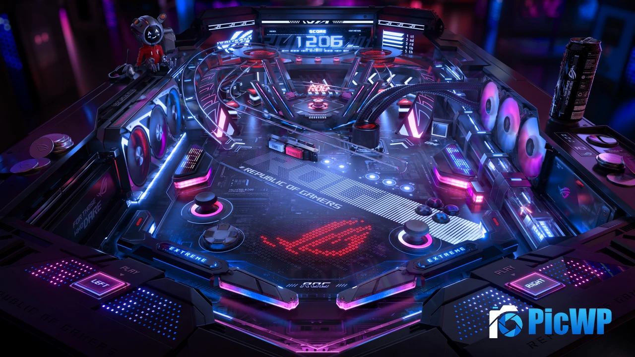 ASUS ROG Pinball 4K PC Wallpaper