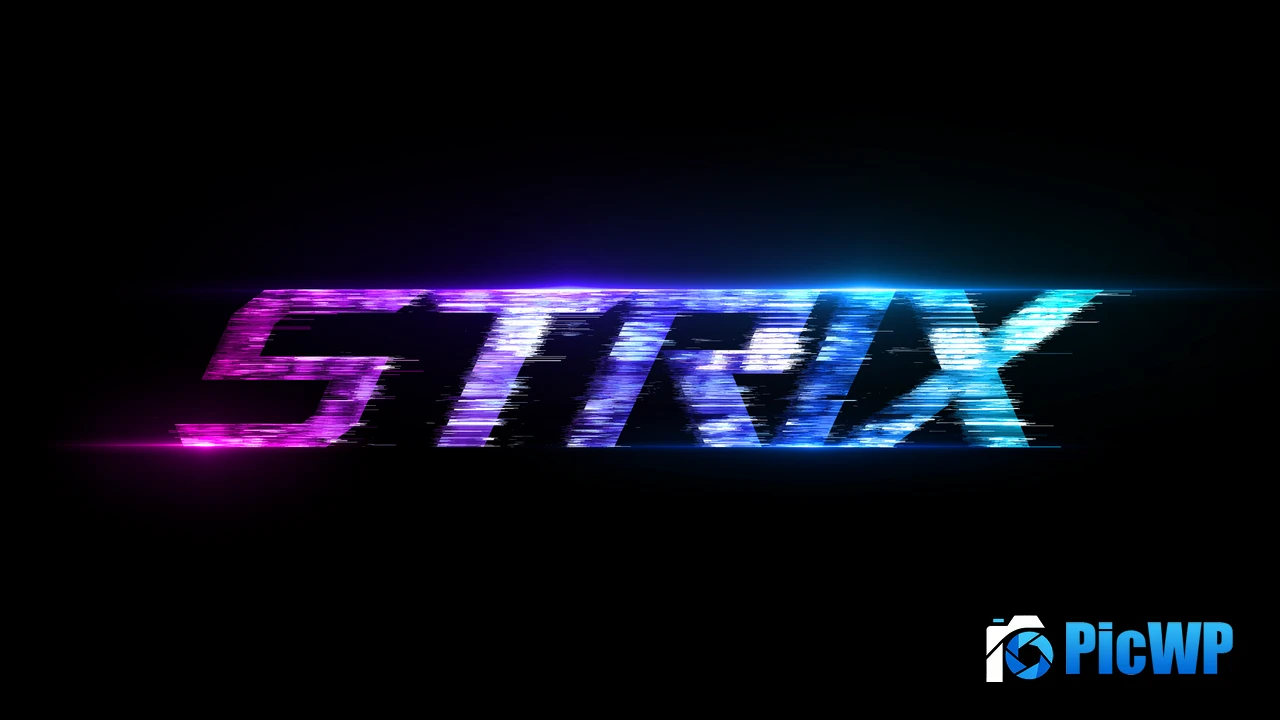 ASUS ROG Strix Colorful logo 4K PC Wallpaper