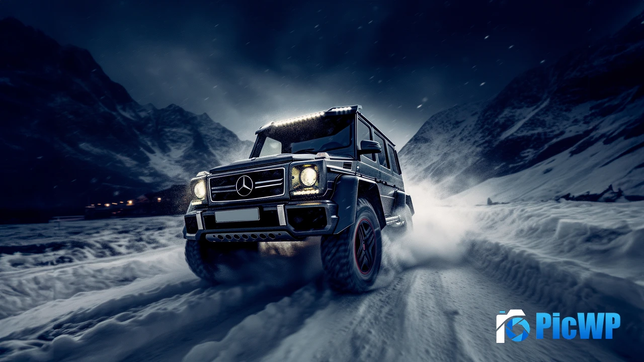 Mercedes-Benz AMG G 63 Cold night 4K PC Wallpaper