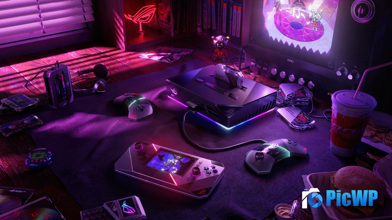 Gaming room Aesthetic interior 4K PC Wallpaper