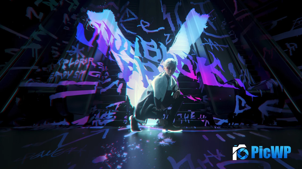 Graffiti Digital Art 4K PC Wallpaper