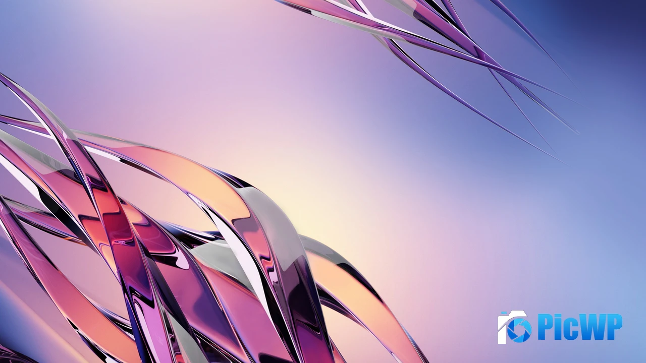 Glossy Abstract design 4K PC Wallpaper