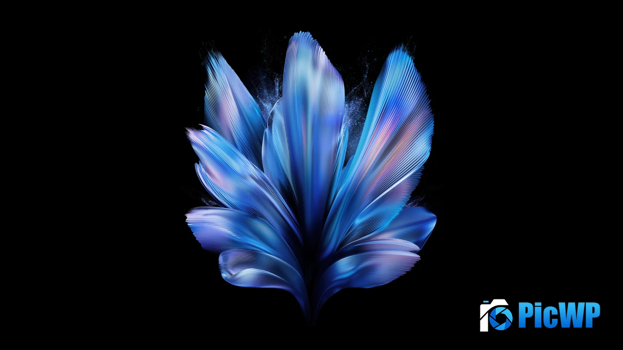 Vivo X Fold Blue abstract 4K PC Wallpaper