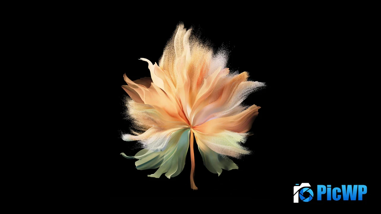 Vivo X Fold Black background 4K PC Wallpaper