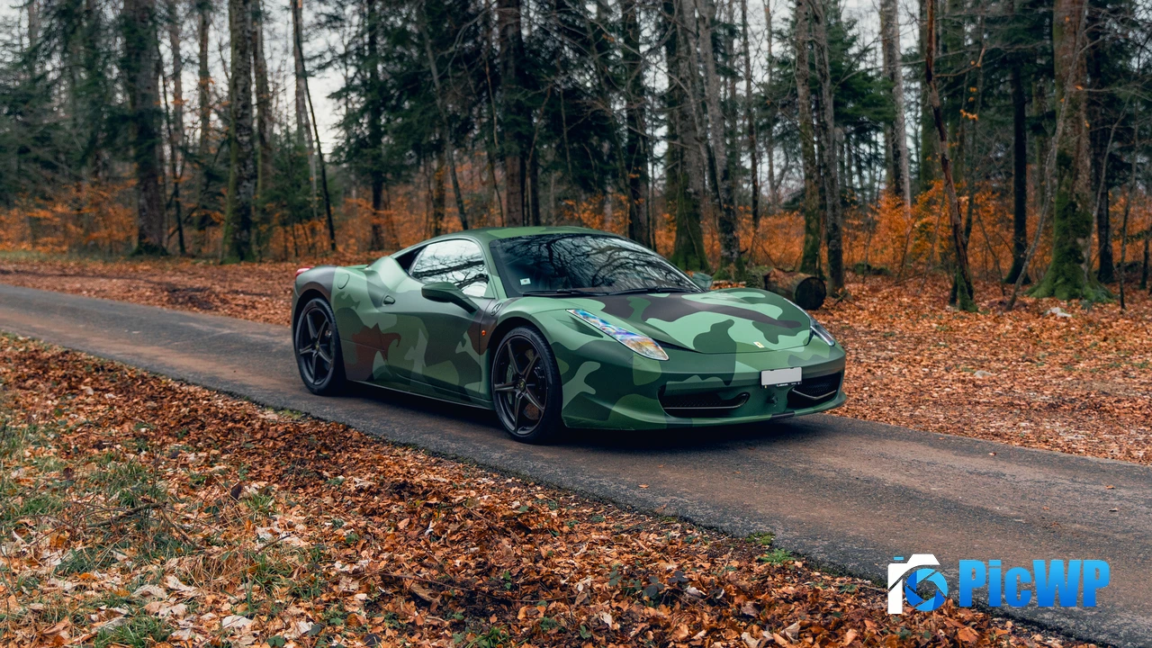 Ferrari 458 Italia Tailor Made Army 4K PC Wallpaper