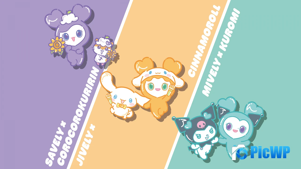 TWICE Lovelys x Sanrio 4K PC Wallpaper