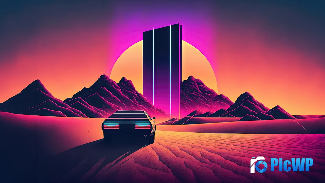 Outrun Monolith 4K PC Wallpaper