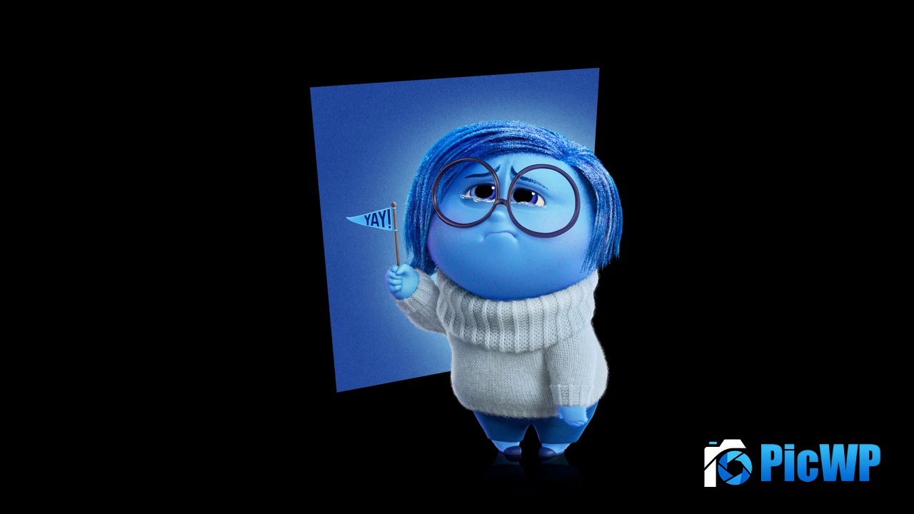 Sadness in Inside Out 2 4K PC Wallpaper