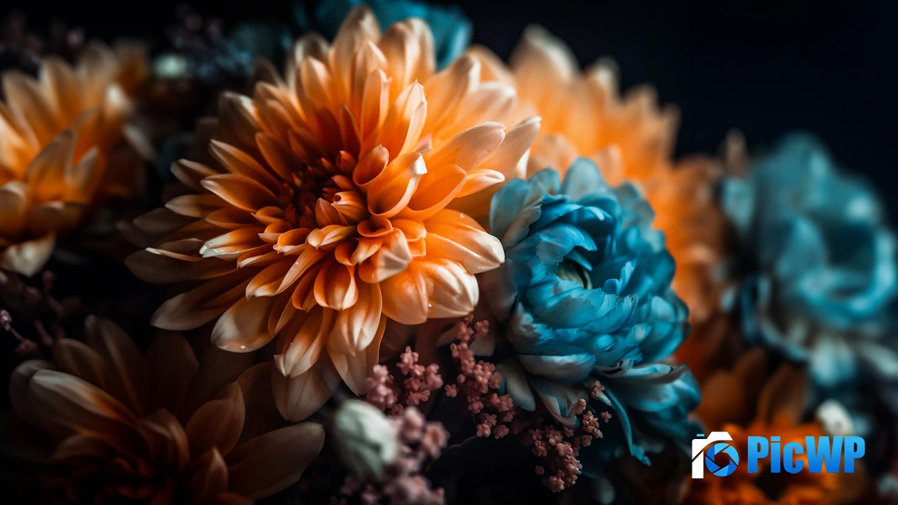 Chrysanthemum flowers Digital Art 4K PC Wallpaper