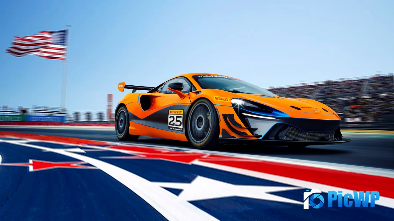 McLaren Artura GT4 Race track 4K PC Wallpaper