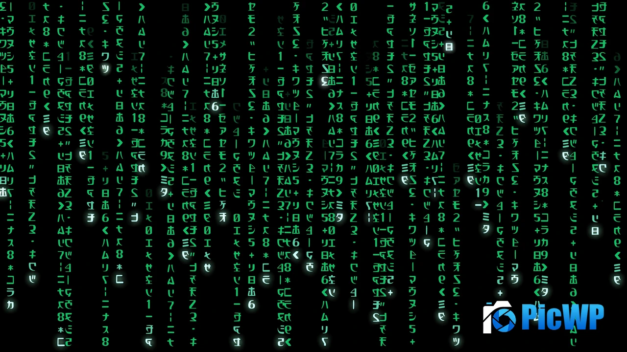 Matrix falling code 4K PC Wallpaper