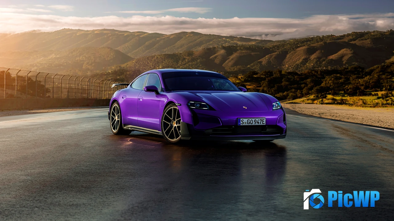 Porsche Taycan Turbo GT Weissach Package 2024 4K PC Wallpaper