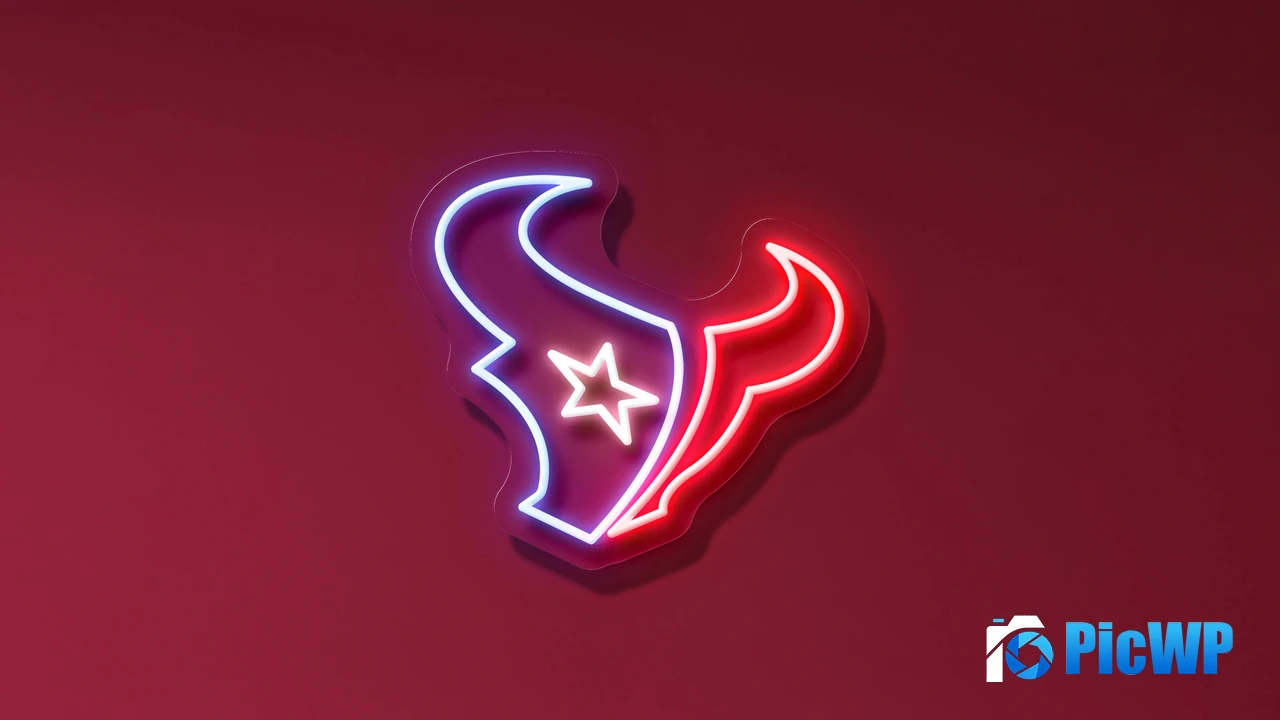 Houston Texans Neon sign 4K PC Wallpaper