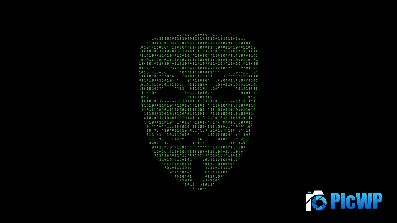 Anonymous Hacker Binary 4K PC Wallpaper