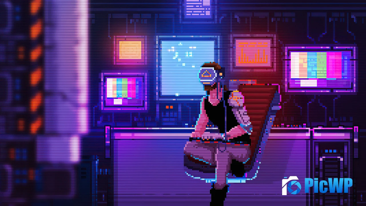 Lofi boy Neon art 4K PC Wallpaper