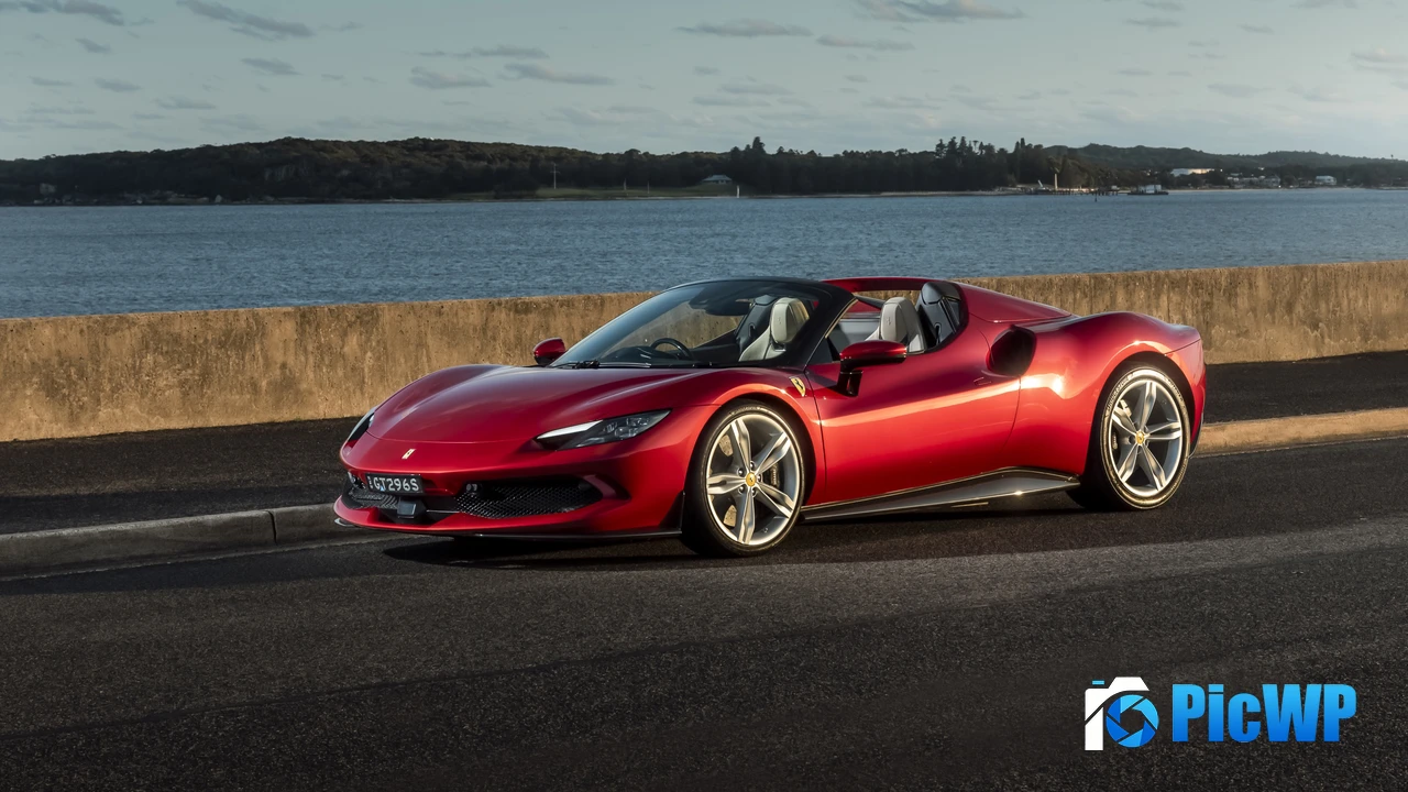 Ferrari 296 GTS Red cars 4K PC Wallpaper