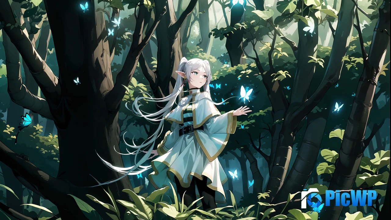 Frieren Magical forest 4K PC Wallpaper