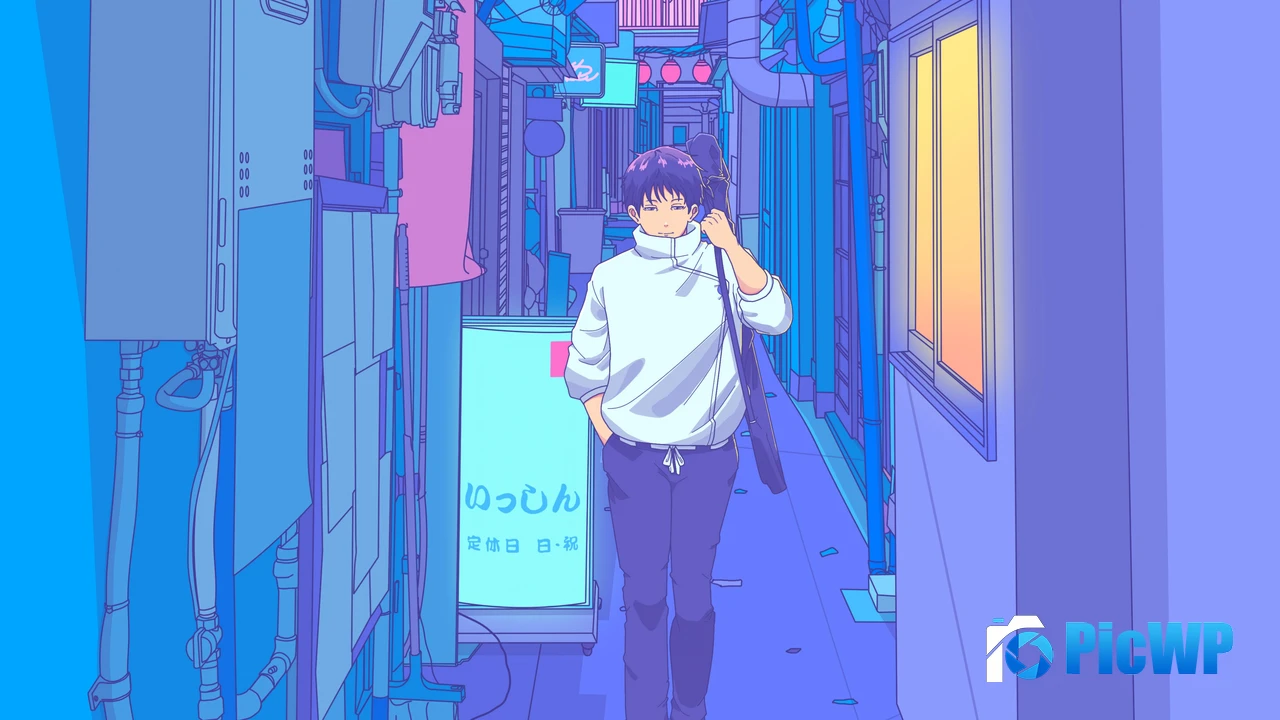Yuta Okkotsu on Japanese street 4K PC Wallpaper