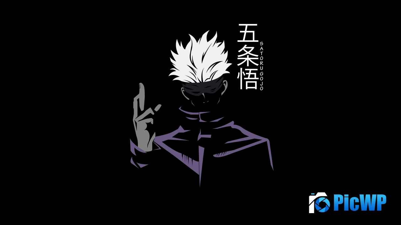 Gojo Satoru OLED 4K PC Wallpaper