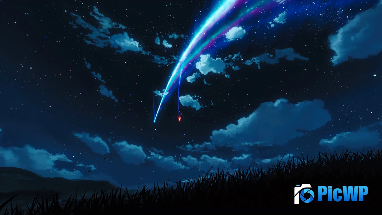 Your Name Shooting stars 4K PC Wallpaper