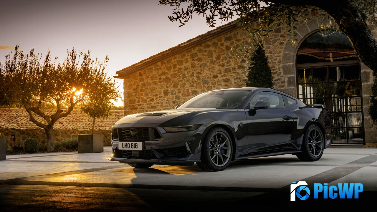 Ford Mustang Dark Horse Sunset 4K PC Wallpaper
