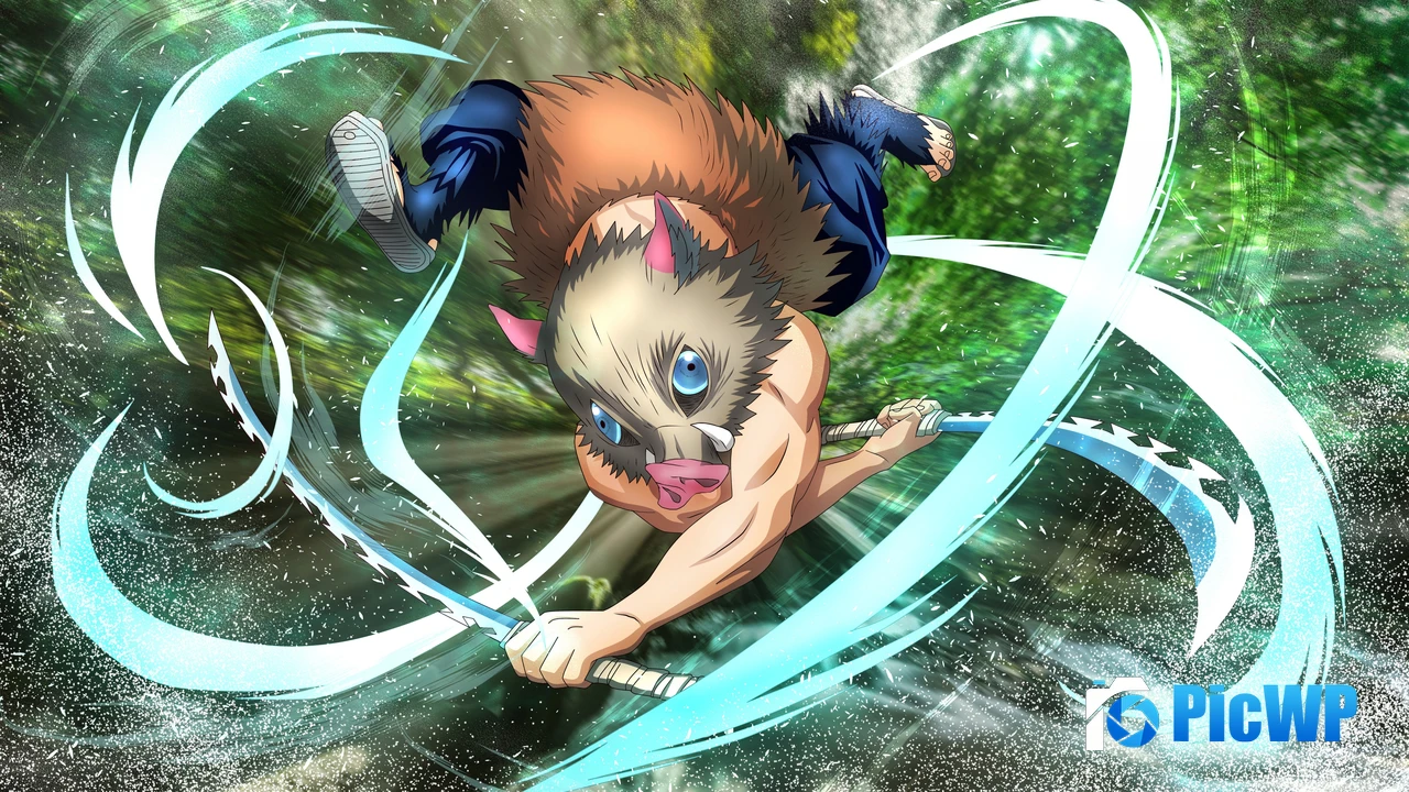 Inosuke Hashibira Dope 4K PC Wallpaper