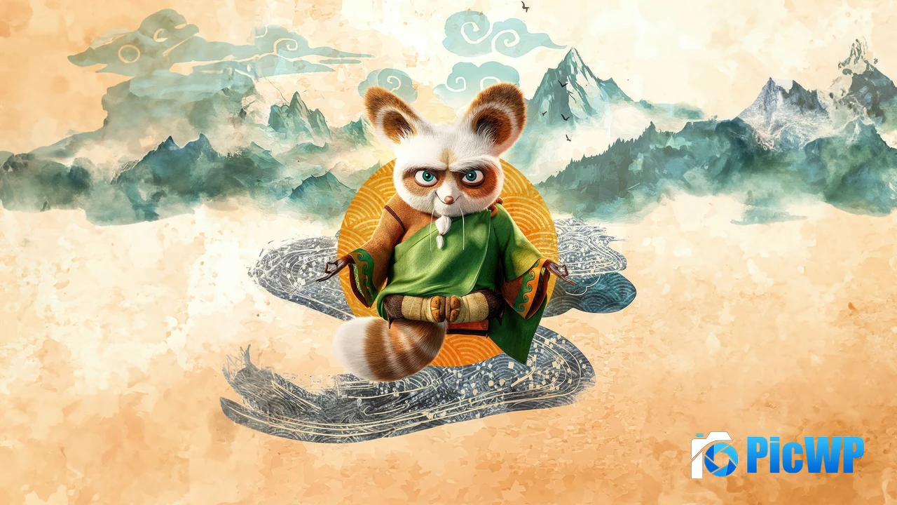 Master Shifu Kung Fu Panda 4 4K PC Wallpaper