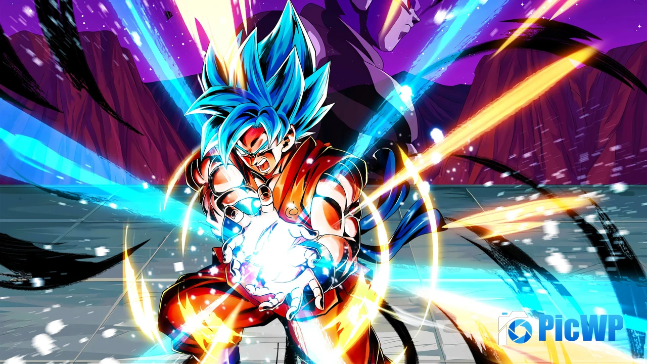 Super Saiyan God SS Goku Dragon Ball Legends 4K PC Wallpaper