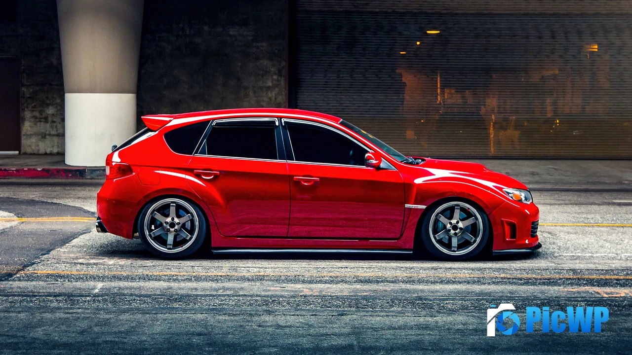 Subaru Impreza WRX STI Red cars 4K PC Wallpaper