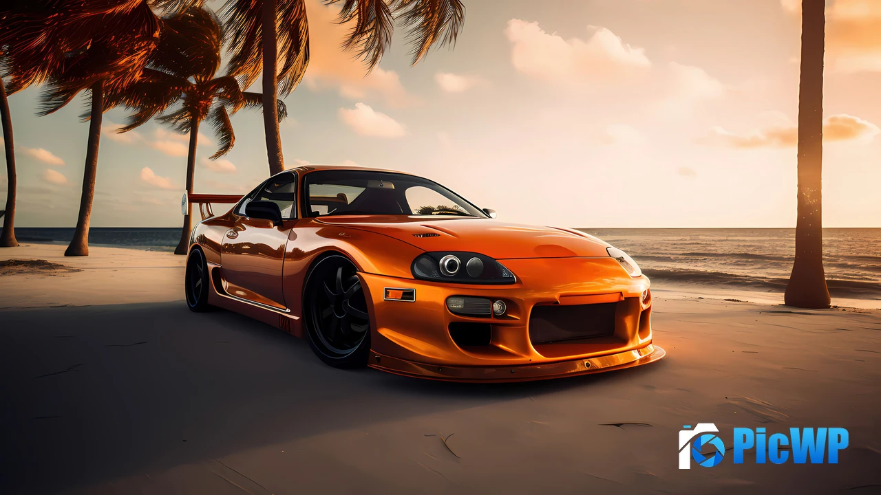 Toyota Supra Mk4 AI art 4K PC Wallpaper