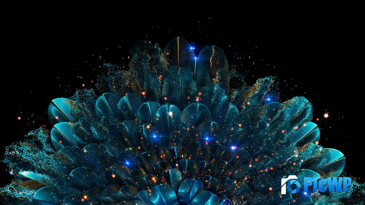 Peacock feathers Glitter 4K PC Wallpaper