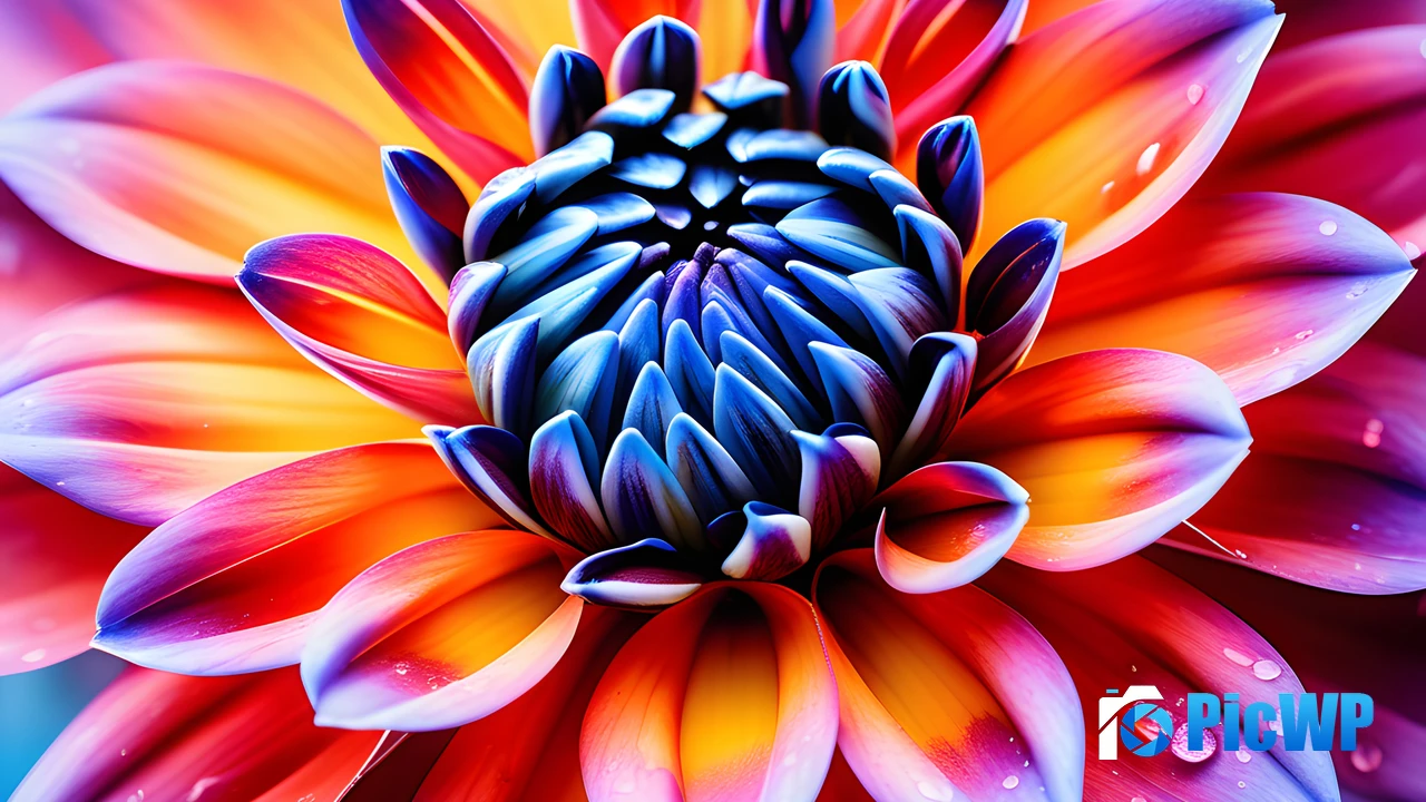 Dahlia flower AI art 4K PC Wallpaper
