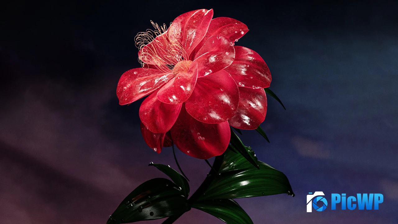 Red flower Bloom 4K PC Wallpaper