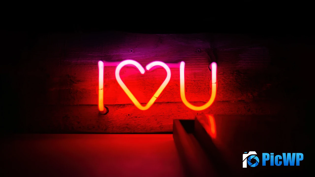 I Love You Neon sign 4K PC Wallpaper