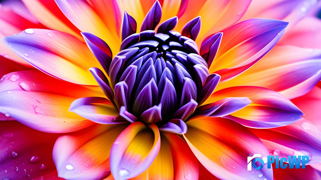 Vibrant Dahlia flower 4K PC Wallpaper