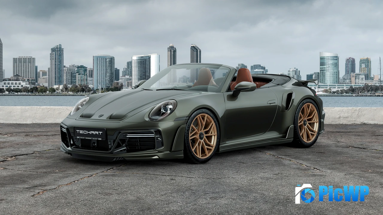 TechArt GTsport Cabrio Porsche 911 Turbo S 4K PC Wallpaper