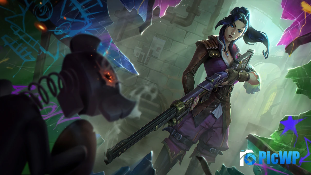 Caitlyn (LoL) Arcane: League of Legends 4K PC Wallpaper