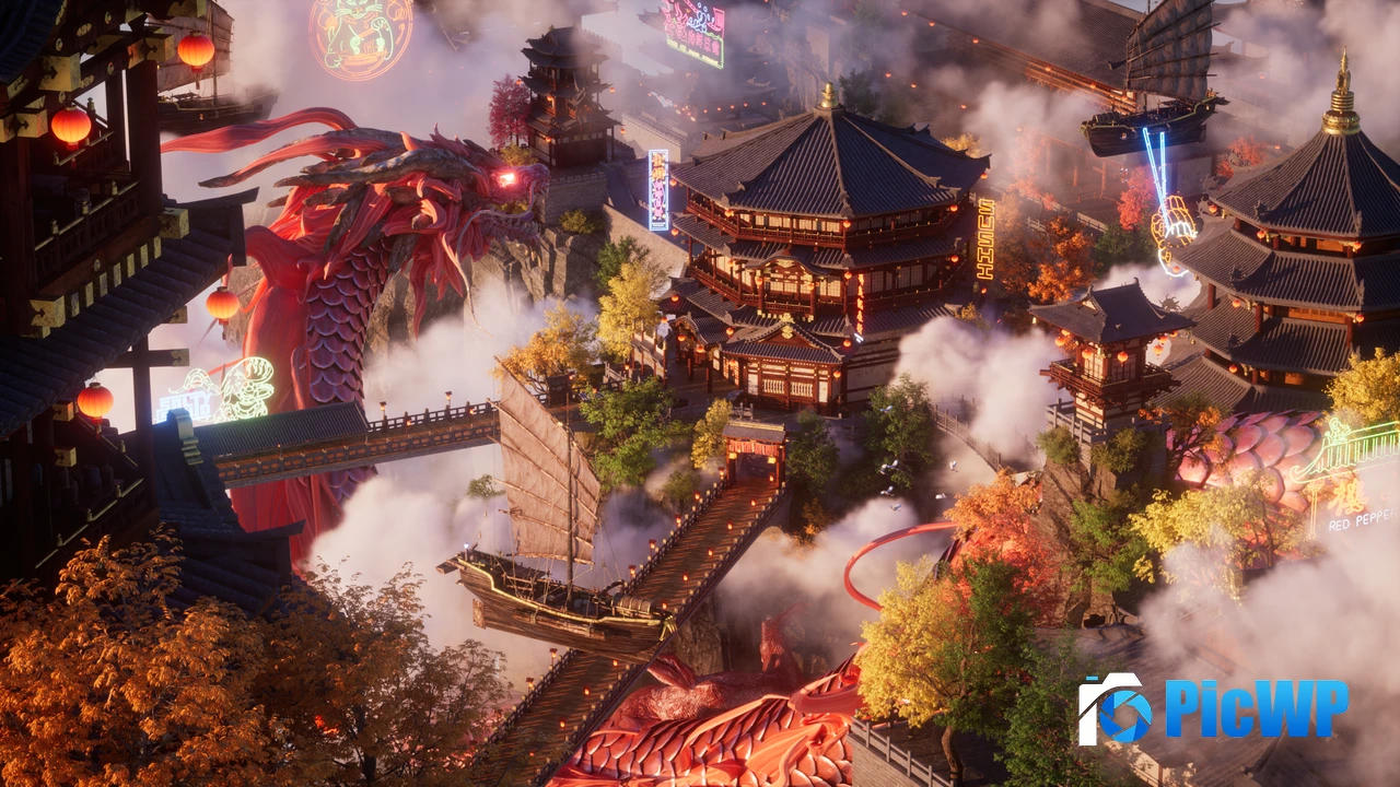 Chinese New Year Dragon 4K PC Wallpaper