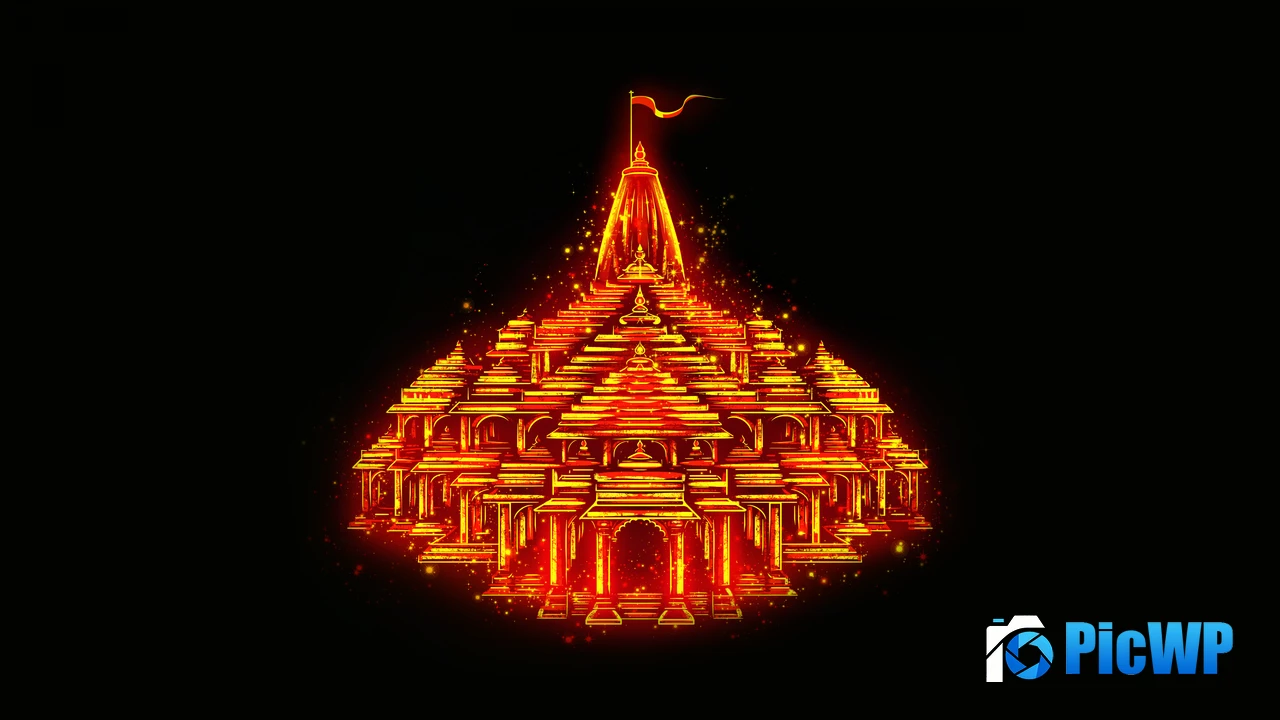 Ayodhya Ram Mandir Temple 4K PC Wallpaper