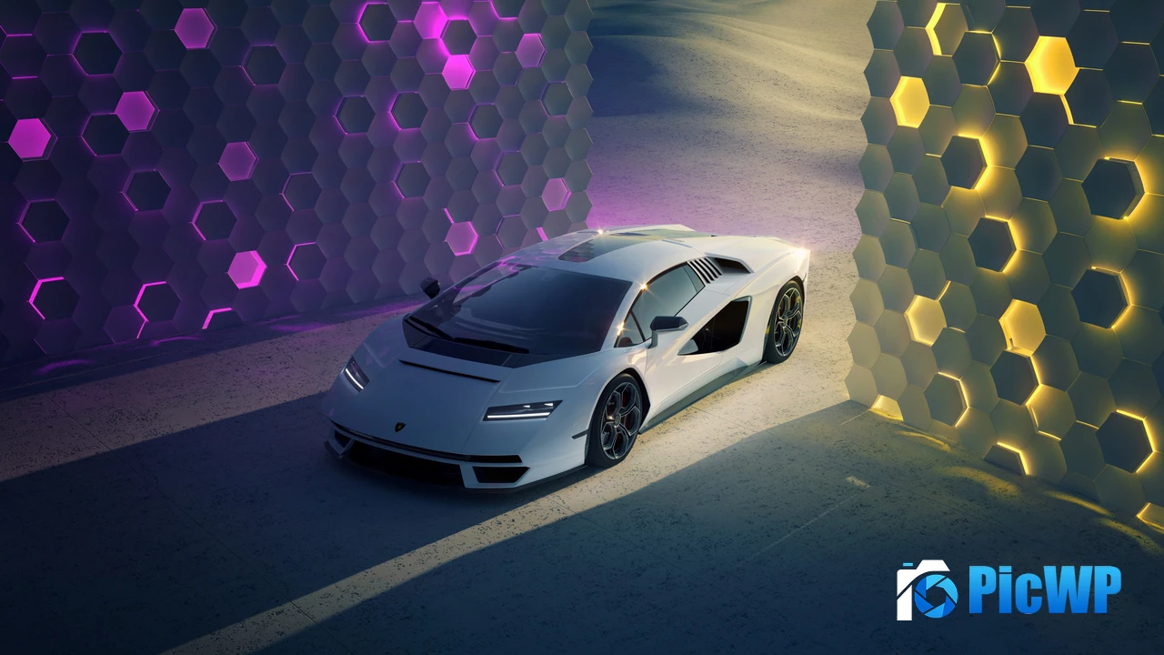 Lamborghini Countach Futuristic 4K PC Wallpaper