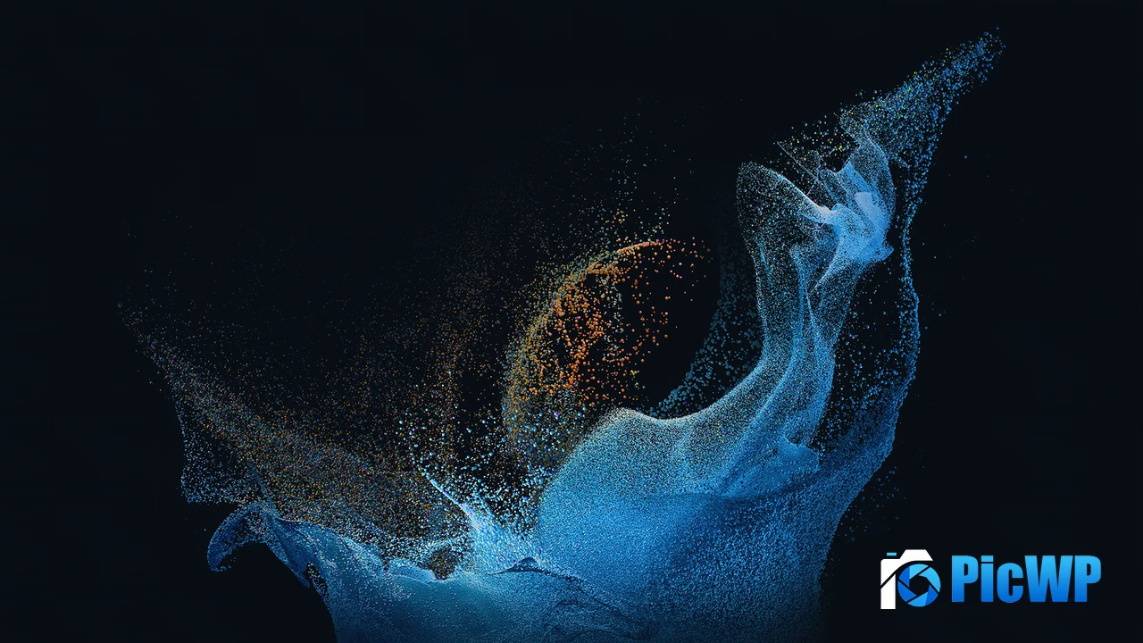 Samsung Galaxy Book Pro Blue abstract 4K PC Wallpaper