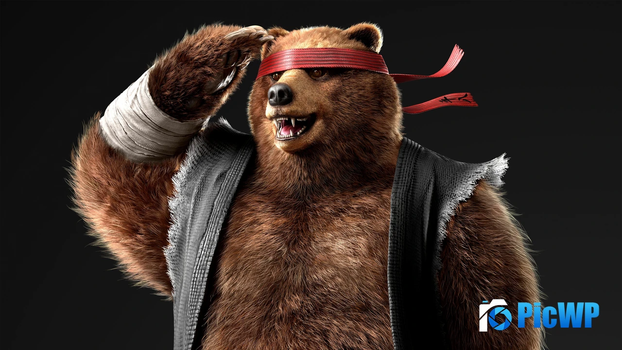 Kuma Tekken 8 iPhone 4K PC Wallpaper