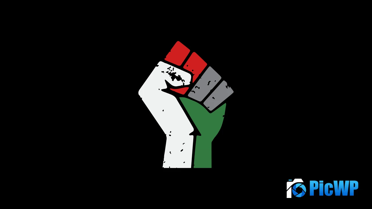 Free Palestine Fist 4K PC Wallpaper