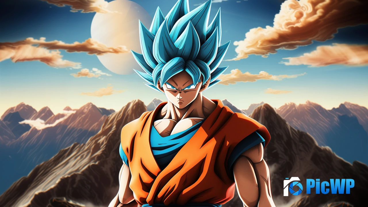 Goku SSJ Blue Dragon Ball 4K PC Wallpaper